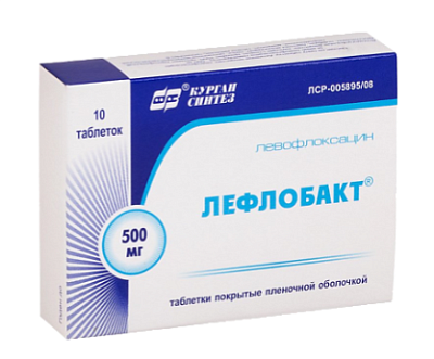 Лефлобакт 500 мг 100 мл р-р д/инф (Левофлоксацин)